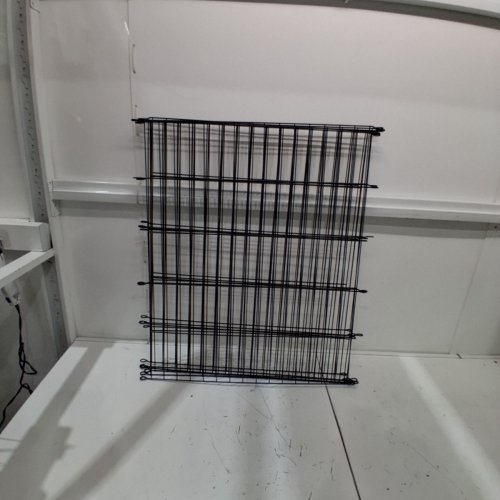 7 PANELS DECORATIVE GARDEN METAL FENCE - 32" X 24" - BLACK image 3