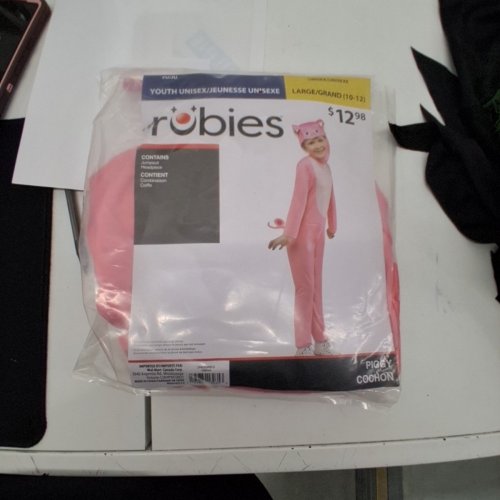 2PC GIRLS RUBIES PIGGY COSTUME - LARGE (10-12) - PINK (STYLE: 1000364) image 2