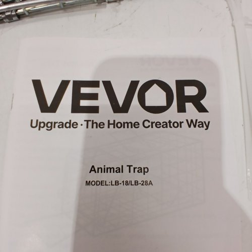 HUMANE ANIMAL TRAP - GALVANIZED IRON - 24" X 8" X 8" - SILVER (MODEL: LB-18) image 3