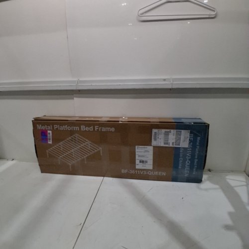 HEAVY DUTY METAL PLATFORM BED FRAME - 14" - QUEEN - BLACK - (MODEL: BF-3611V3-QUEEN) image 5