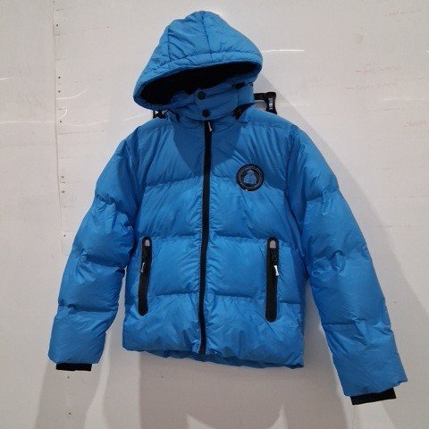 BOYS PUFFER WINTER JACKET WITH THICK FLEECE LINED - MEDIUM 8/9 - BLUE image 2
