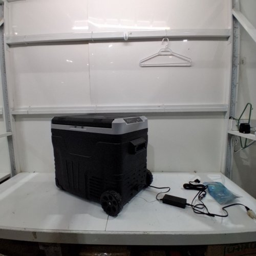 EUHOMY DUAL ZONE ELECTRIC PORTABLE COOLER - 12V/24V - 45L - BLACK/GREY (MODEL: ZBD-50D/CF024-50BL-CAEH) image 3