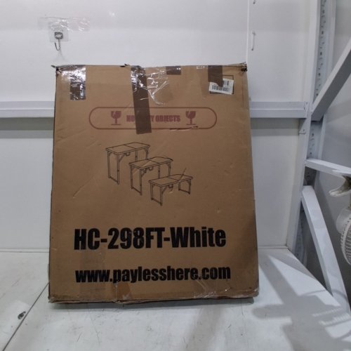 NFPSHOP PORTABLE PLASTIC FOLDING TABLE WITH HANDLE - 4FT - WHITE (MODEL: HC-298FT-WHITE) image 6