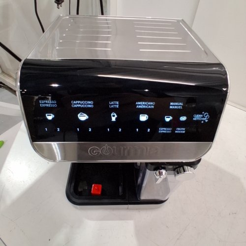 GOURMIA 8-IN-1 ONE-TOUCH ESPRESSO, CAPPUCCINO, LATTE & AMERICANO MAKER WITH AUTOMATIC FROTHING - SILVER BLACK (MODEL: GCM4230) image 2
