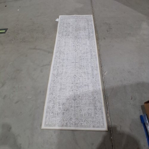 PURECOZY VINTAGE RUNNER RUG - 2FT X 5FT - GREY/WHITE image 2