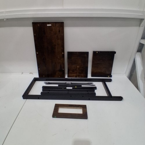 BESTIER FISH TANK STAND WITH POWER OUTLET - 10 GAL - RUSTIC BROWN ( MODEL: P300151SUS-RST-R) image 2