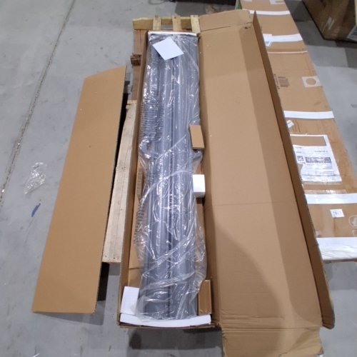 COSTWAY PATIO RETRACTABLE DOUBLE FOLDING SIDE AWNING SCREEN DIVIDER - 237" X 71" - BEIGE (MODEL:OP3570) image 2