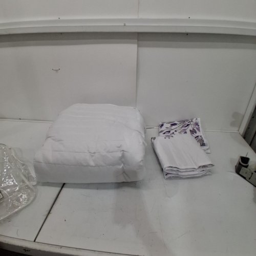 3PC LUSH DECOR TANISHA REVERSIBLE QUILT SET - KING - PURPLE/WHITE/GREY image 3