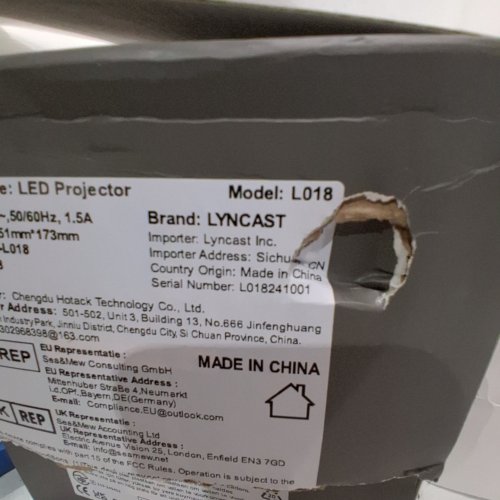 LYNCAST NATIVE SMART PROJECTOR - 1080P - 4K/8K - BLACK (MODEL:L018) image 3