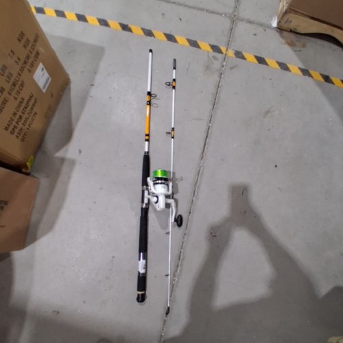 BPS KING KAT ROD AND REEL SPINNING COMBO - 8FT/4.1:1 GEAR RATIO/MEDIUM HEAVY - WHITE/BLACK (MODEL: CBK870MHS-2) image 2