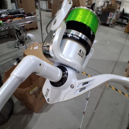 BPS KING KAT ROD AND REEL SPINNING COMBO - 8FT/4.1:1 GEAR RATIO/MEDIUM HEAVY - WHITE/BLACK (MODEL: CBK870MHS-2) image 3