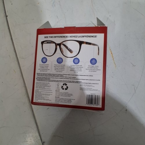 2PK FOSTER GRANT READING GLASSES - +1.25 - RED/BROWN image 2