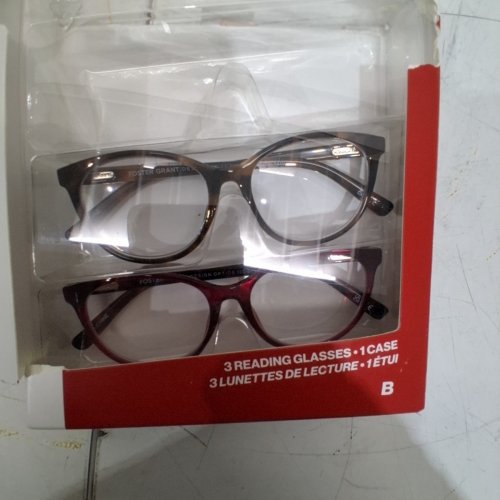 2PK FOSTER GRANT READING GLASSES - +1.25 - RED/BROWN image 3