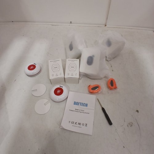 DAYTECH WIRELESS CAREGIVER PAGER/DOORBELL SET - 4 BUTTONS & 3 RECIEVERS (MODEL: LC SERIES) image 2