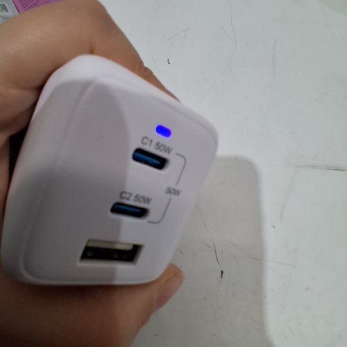 ONN MULTI-PORT USB-C WALL CHARGER - 50W - WHITE (MODEL: ONA26WI018C) image 2