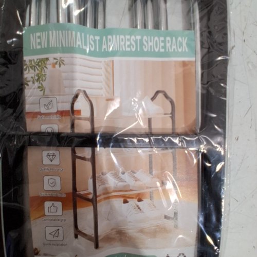 LUMWXZ SHOE RACK WITH 4 TIERS - 20" - BLACK/WHITE image 3