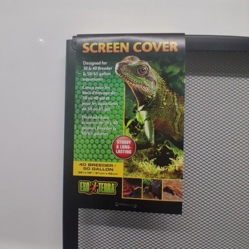 EXO TERRA SCREEN COVER FOR 50/65 GALLON TANKS (AND 30/40 BREEDER TANKS) - 36" X 18" - BLACK image 3