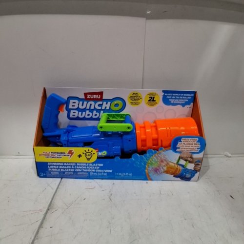 KIDS ZURU BUNCH O BUBBLES SPINNING BARREL BUBBLE BLASTER - 30,000 BUBBLES PER MINUTE (MODEL: 1851658) image 2