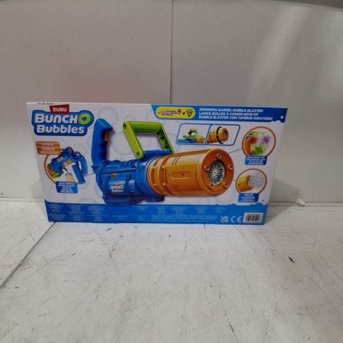 KIDS ZURU BUNCH O BUBBLES SPINNING BARREL BUBBLE BLASTER - 30,000 BUBBLES PER MINUTE (MODEL: 1851658) image 3