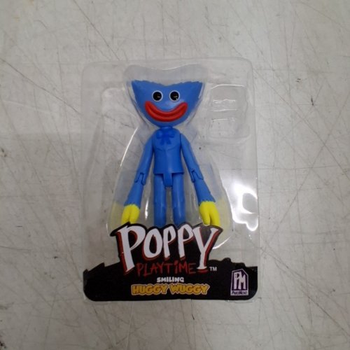 POPPY PLAYTIME SMILING HUGGY WUGGY POSABLE ACTION FIGURE (SERIES 1) - 5" - BLUE image 2