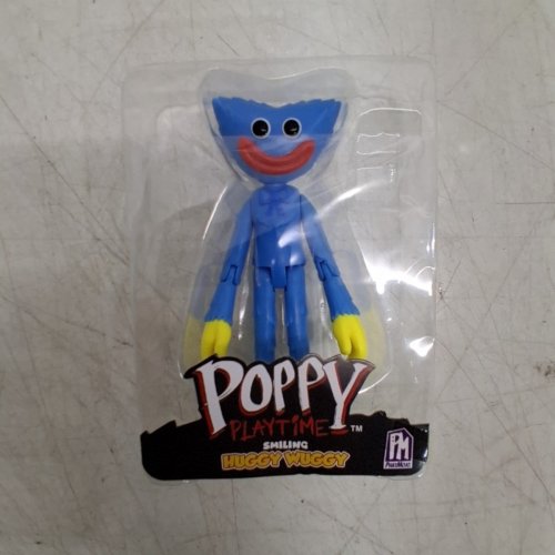 POPPY PLAYTIME SMILING HUGGY WUGGY POSABLE ACTION FIGURE (SERIES 1) - 5" - BLUE image 5