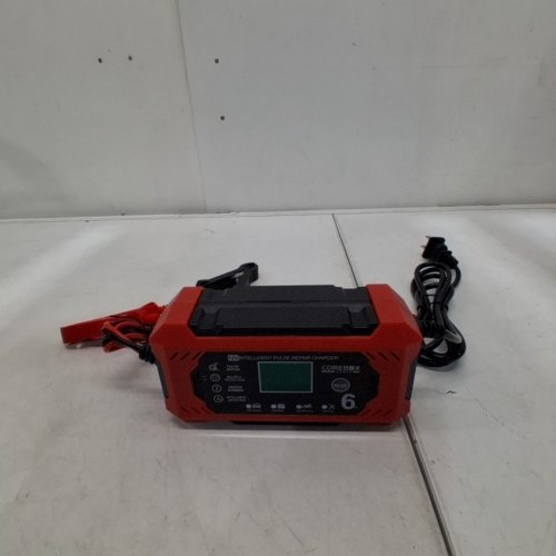 COREBOX 12V CAR BATTERY CHARGER & MAINTAINER - RED/BLACK (MODEL: H-6CS) image 3
