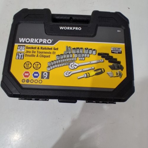 100PC WORKPRO SOCKET & RATCHET SET - (MODEL: 9513) image 7