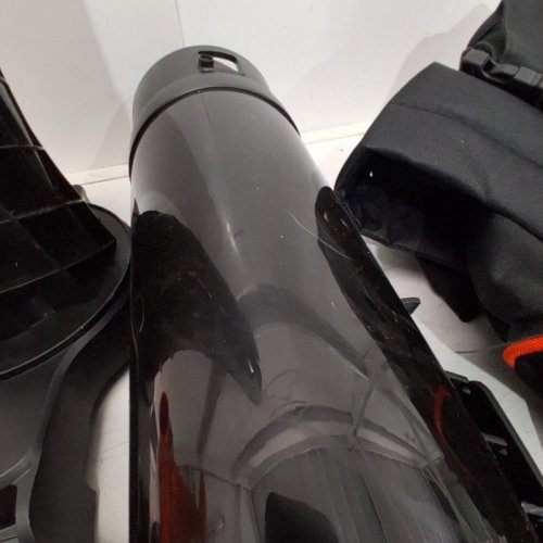 BLACK AND DECKER CORDED BACK PACK LEAF BLOWER, VACUUM & MULCHER, 250MPH, 400CFM - BLACK/ORANGE (MODEL : BEBL7000) image 4