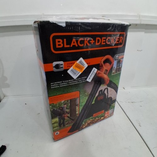 BLACK AND DECKER CORDED BACK PACK LEAF BLOWER, VACUUM & MULCHER, 250MPH, 400CFM - BLACK/ORANGE (MODEL : BEBL7000) image 5