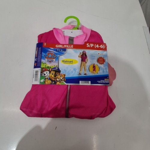 2PC GIRLS DISGUISE PAW PATROL SKYE COSTUME - SMALL (4-6) - BROWN/PINK image 2
