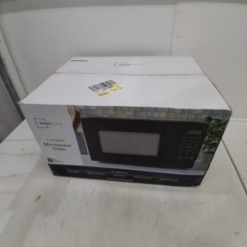 MAINSTAYS COMPACT COUNTERTOP MICROWAVE OVEN - 0.7 CU FT - 700W - BLACK (MODEL: MSCMVB07BK-L2) image 5