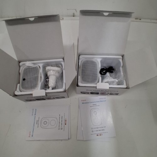 2PK WIRELESS OUTDOOR 2K 5GHZ OUTDOOR SECURITY CAMERA - WHITE (MODEL: CB54W) image 2