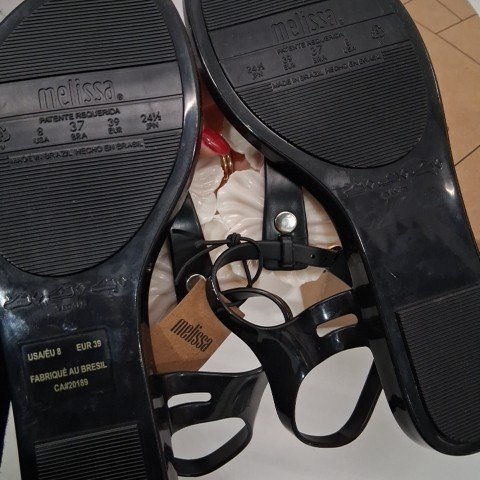 WOMEN'S MELISSA SOLAR SPRINGTIME SANDAL - SIZE 8 - BLACK (STYLE: 1984148) image 3