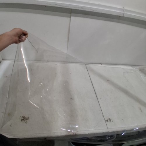 PLASTIC COVER / PROTECTOR FOR DINING ROOM TABLE - 3FT X 5FT - CLEAR image 2