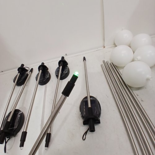 6PK SOLPEX WATERPROOF COLOR CHANGING SOLAR GARDEN PATHWAY LIGHTS - 31" = MULTICOLORED image 2