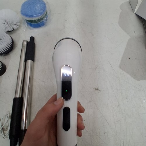 PKBD ELECTRIC SPIN SCRUBBER KIT WITH INTERCHANGEABLE HEADS - WHITE image 2