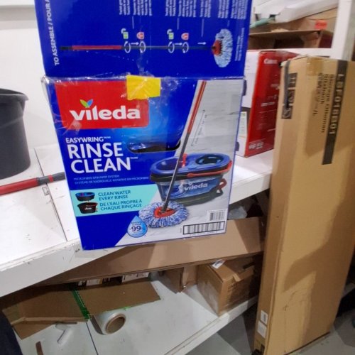 VILEDA EASYWRING RINSECLEAN SPIN MOP & BUCKET SYSTEM - GREY/BLUE (MODEL: 168467) image 4