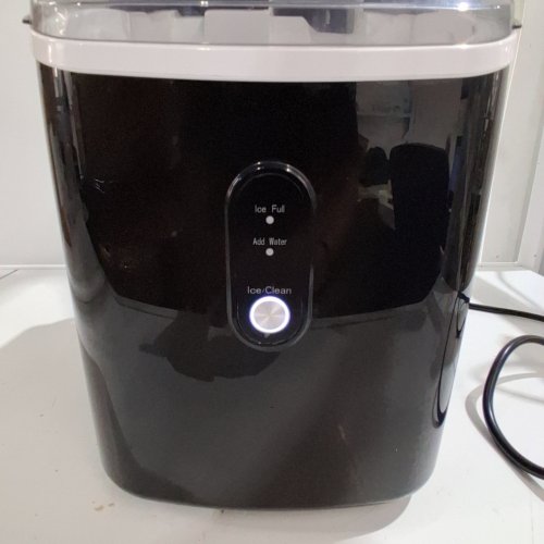 AGLUCKY PORTABLE NUGGET ICE MAKER - 35LBS CAP - BLACK - (MODEL: HZB-15N) image 2