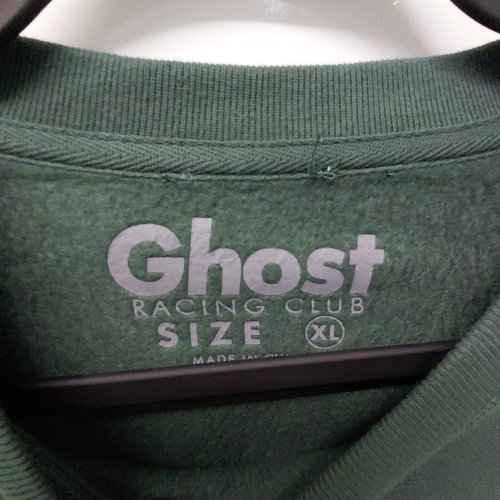 MEN'S GHOST RACING GRAPHIC CREWNECK SWEATSHIRT - EXTRA LARGE - DARK GREEN image 3