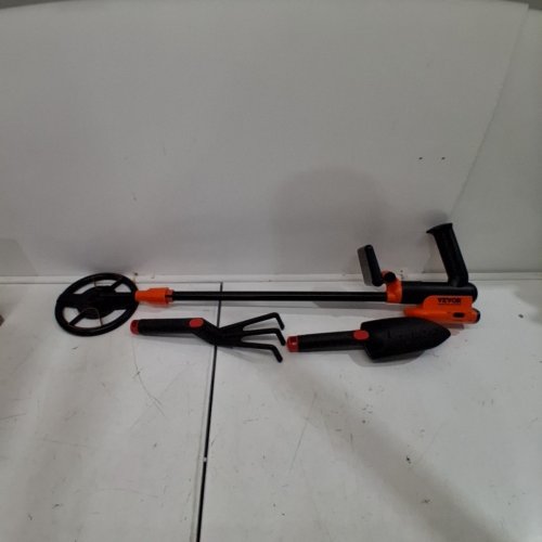 VEVOR METAL DETECTOR FOR KIDS WATERPROOF COIL WITH LCD DISPLAY ADJUSTABLE HANDLE - 26" - 36" - BLACK/ORANGE (MODEL: TS26) image 3