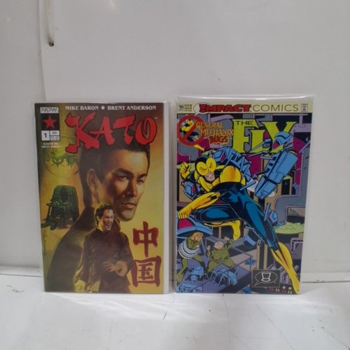 4 ASSTD MARVEL, IMPACT, AND NOW COMIC BOOKS - NICK FURY AGENT OF S.H.I.E.L.D. #41, THE CRUSADERS #1, KATO #1, THE FLY #10 - VARIOUS AUTHORS image 3