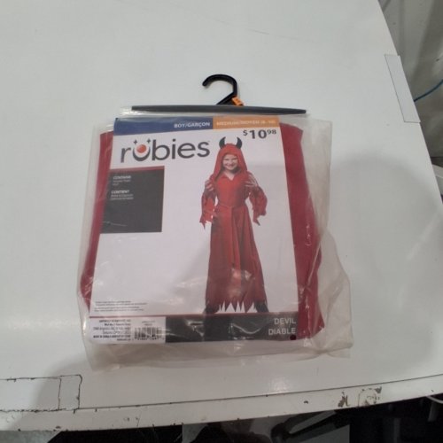 KID'S RUBIES DEVIL COSTUME - MEDIUM - RED (STYLE: DEVIL) image 2