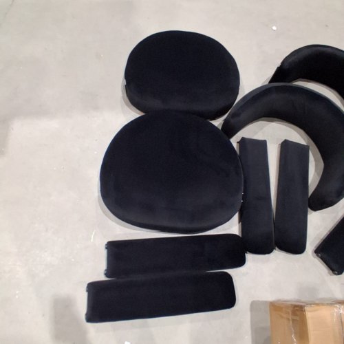 2PK UPHOLSTERED MODERN ACCENT CHAIR WITH 3 LEGS - BLACK image 4