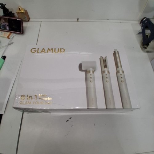 5PC GLAMUP MULTI 6 IN 1 AIR CURLER - WHITE image 3