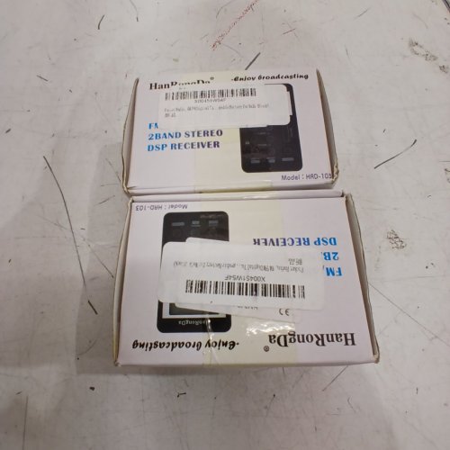 2PK HANRONGDA MINI FM/AM POCKET RADIO - GREY (MODEL HRD-103) image 2