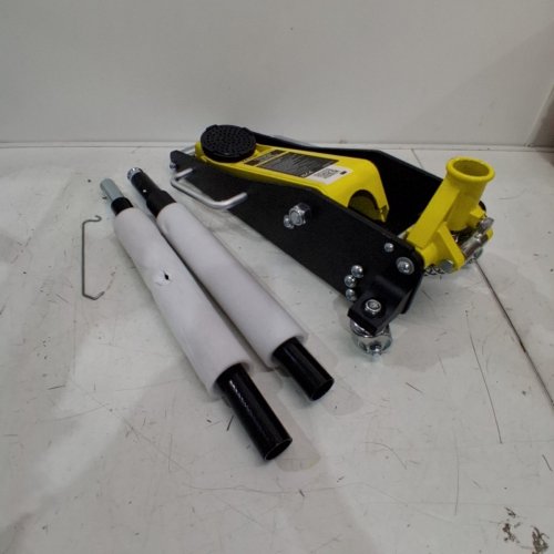 VEVOR LOW PROFILE HYDRAULIC FLOOR JACK WITH DUAL PISTONS - 2-TON CAPACITY - YELLOW/BLACK - (MODEL: WD-B-02000-B00-0) image 2