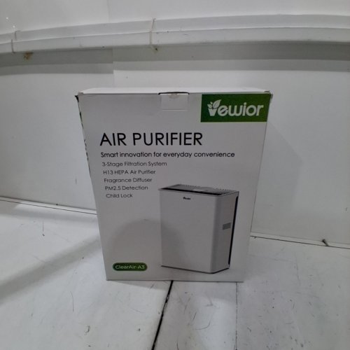 VEWIOR AIR PURIFIER - 1730SQ FT - H13 HEPA - 15DB - WHITE (MODEL: CLEARAIR-A3) image 4