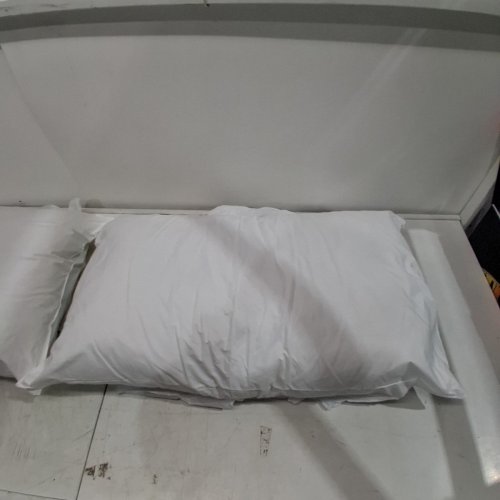 2PK MAINSTAYS MEDIUM FIRM SUPPORT COTTON PILLOW - KING - WHITE (MODEL: 50163572) image 4