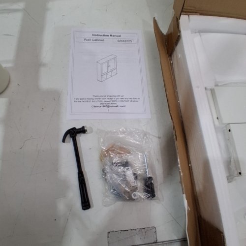 SHINTENCHI BATHROOM WALL CABINET WITH DOORS - 24" - WHITE (MODEL: SHX2225) image 3