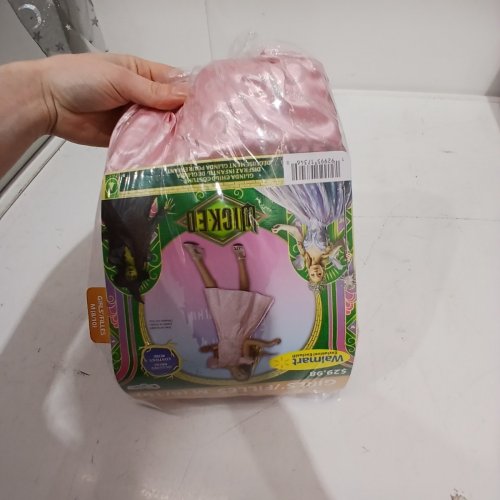 GIRL'S DISGUISE GLINDA COSTUME - MEDIUM 8/10 - PINK image 3